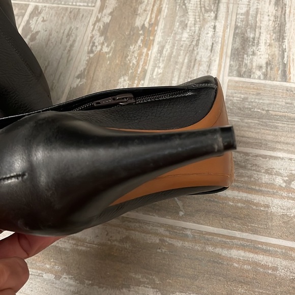 10 Crosby Derek Lam Sapphire Black Leather Ankle Boots - Picture 10 of 11